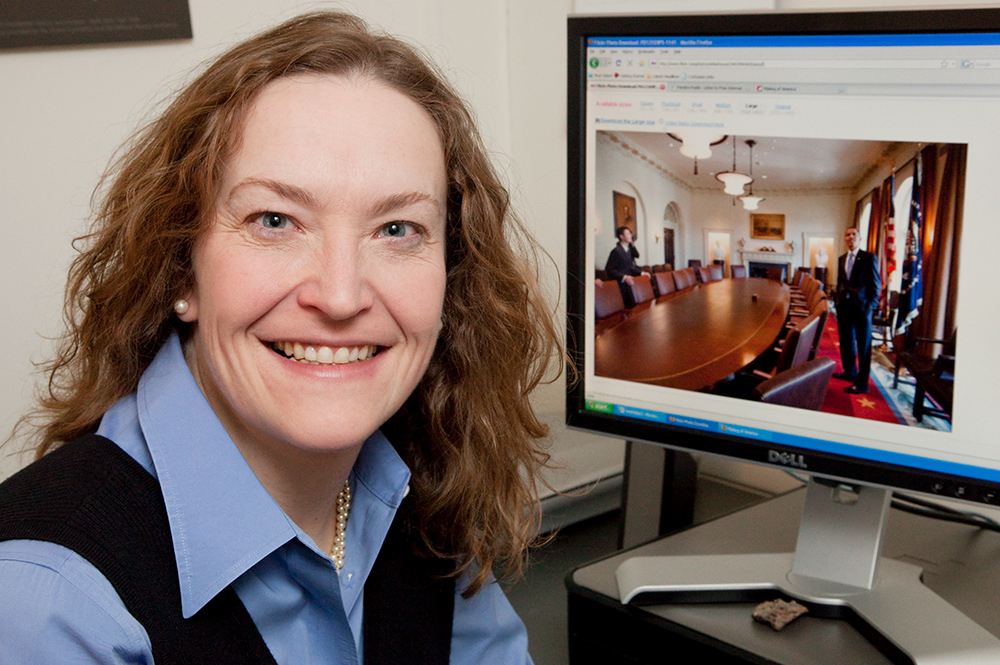 Cara Finnegan, professor and associate head of the Department of Communication, is currently working on a book about U.S. presidents and the history of photography. 