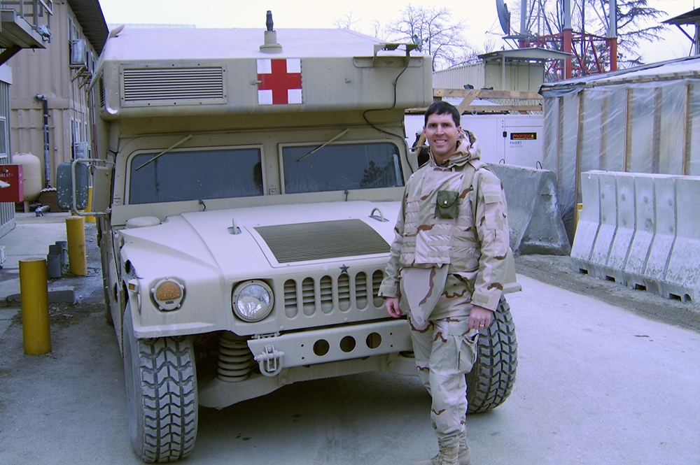 Daniel Bruzzini’s service in the U.S. military led to his current work as a physician. (Image courtesy of Daniel Bruzzini.) 
