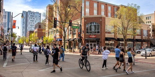 Green Street at the University of Illinois