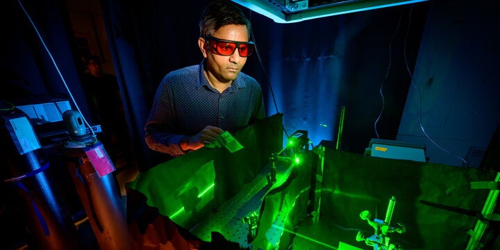 Chemistry professor Prashant Jain led a study that uses solar energy to power a key chemical reaction that drives many manufacturing industries.