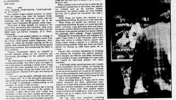 Pinball article from the 1970's. 