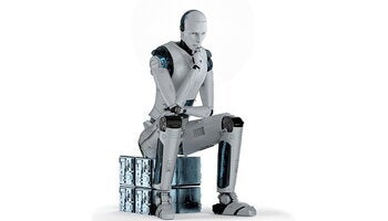 Image of a robot looking pensive