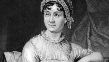 Stock image of Jane Austen. 