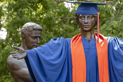 Alma in graduation robe