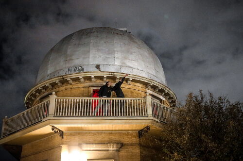 Students at the Observatory