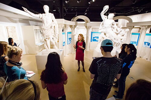 Students at Spurlock Museum