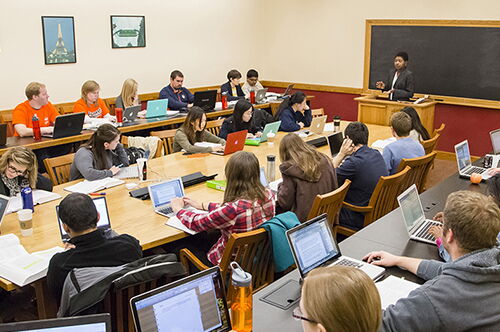 Students in a classroom