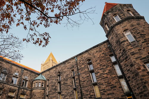 Altgeld Hall in the fall