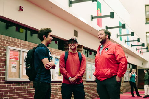 Students in the Literatures, Cultures & Linguistics Building