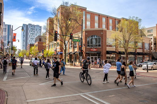Green Street at the University of Illinois