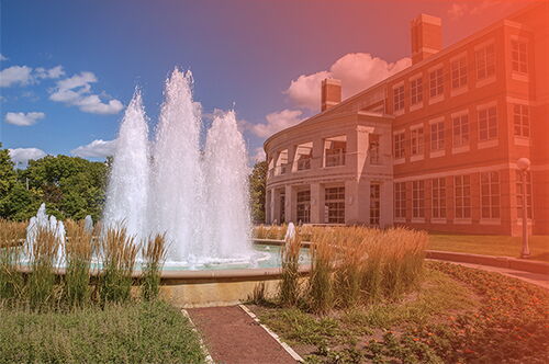 Alumni fountain