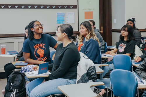 Students in a classroom