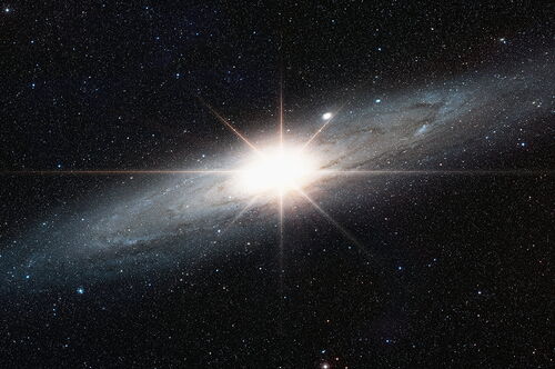 Illustration of supernova in the Milky Way