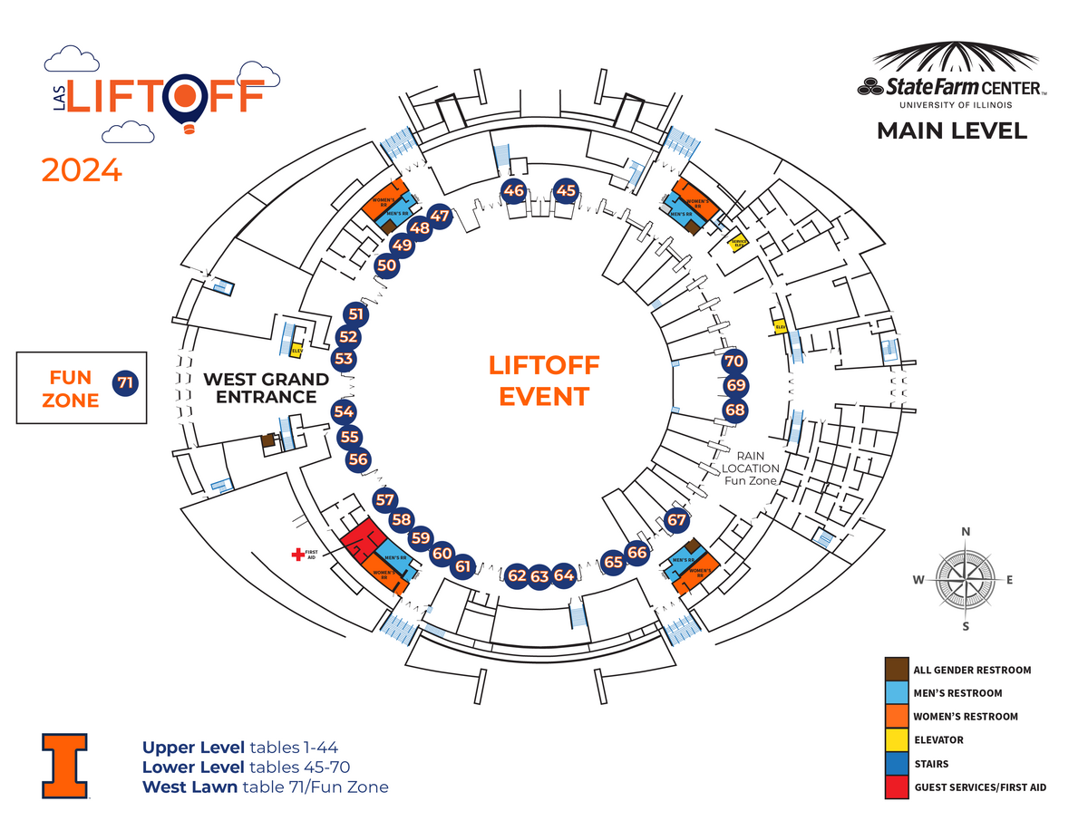 Map of State Farm Center