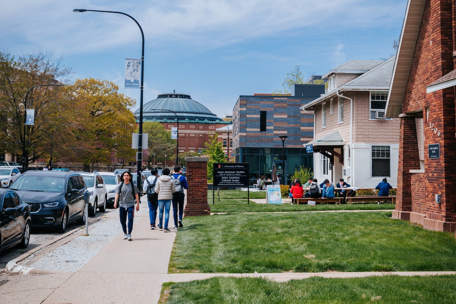 Cultural houses on Nevada street at the University of Illinois
