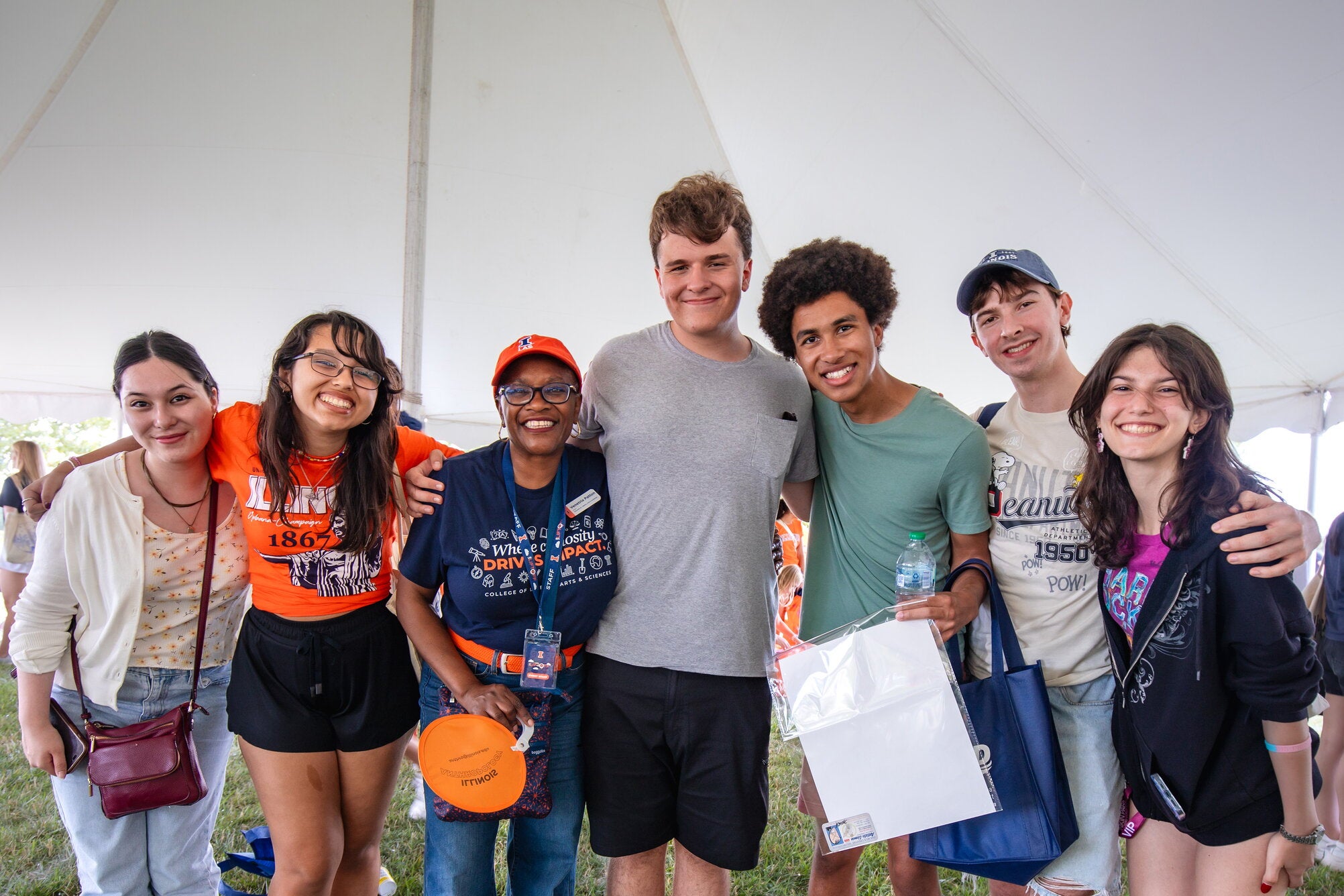 Students and Dean Patton at LAS Liftoff