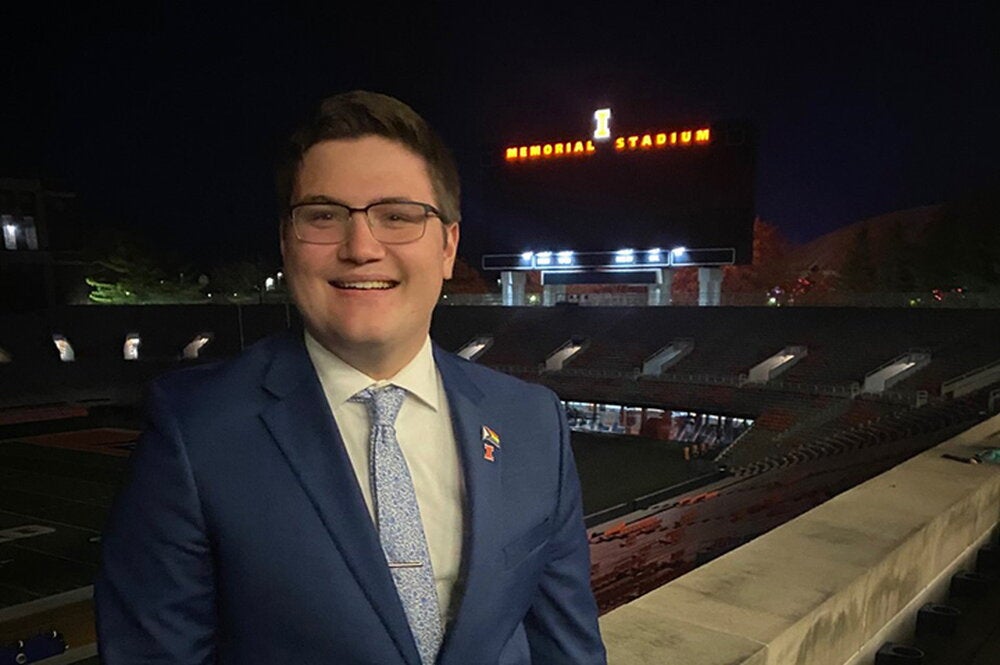 Ryan Blake in Memorial Stadium