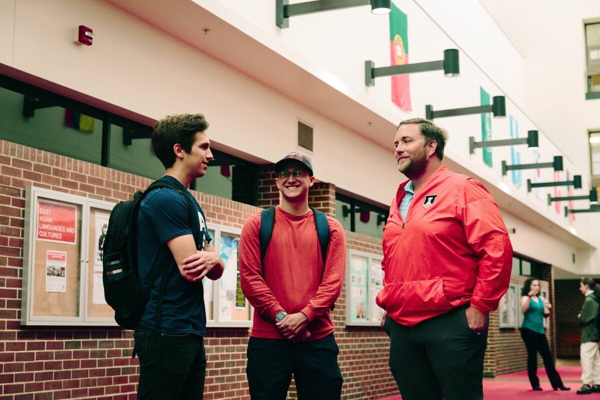 Students in the Literatures, Cultures & Linguistics Building