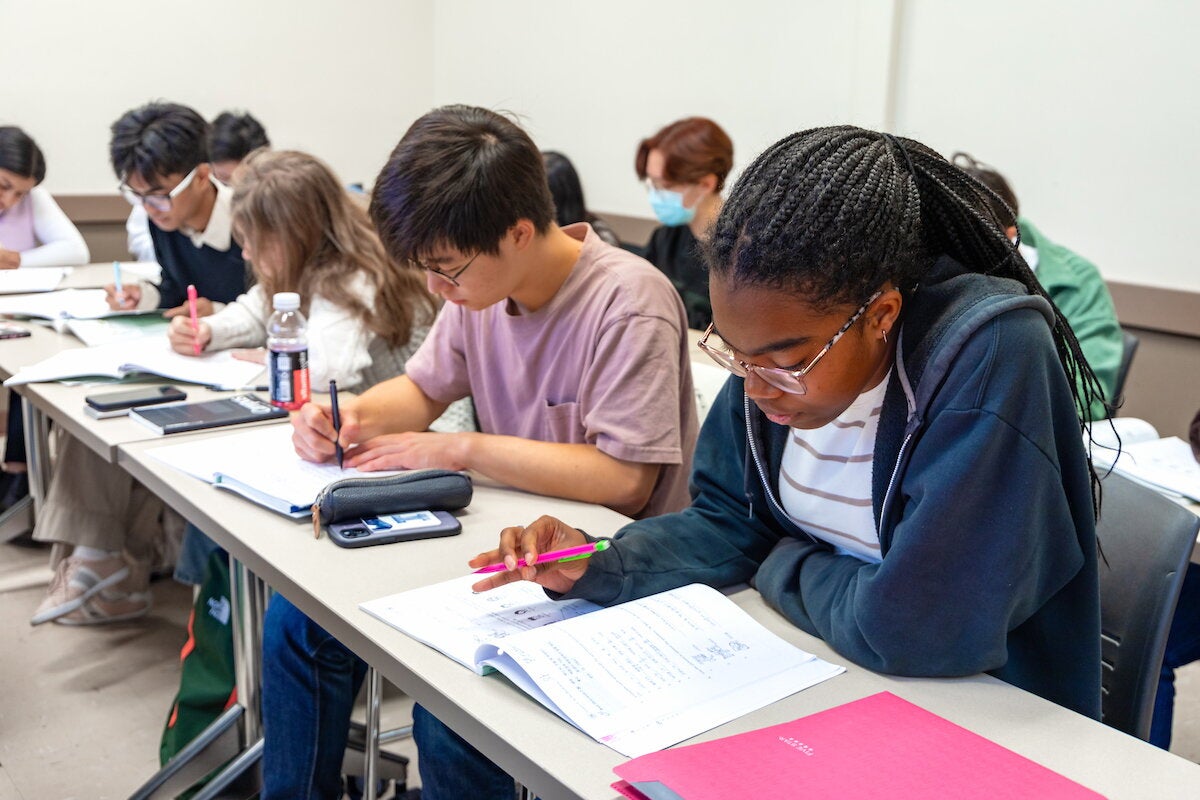 students in  a classroom