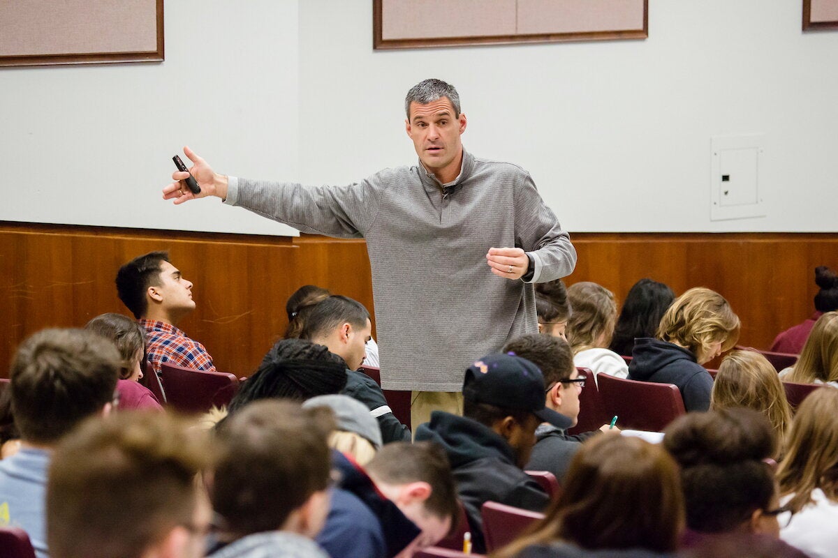 professor teaching a class