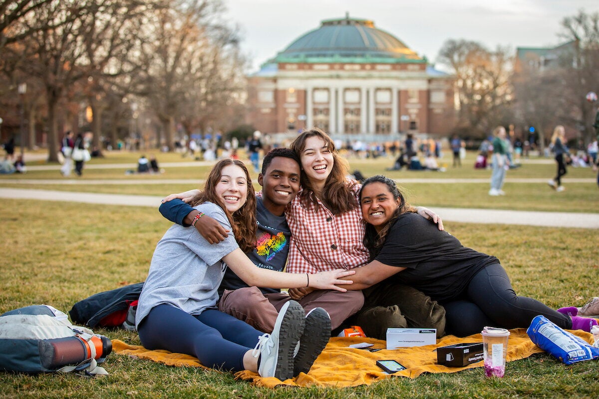 Students on the Quad
