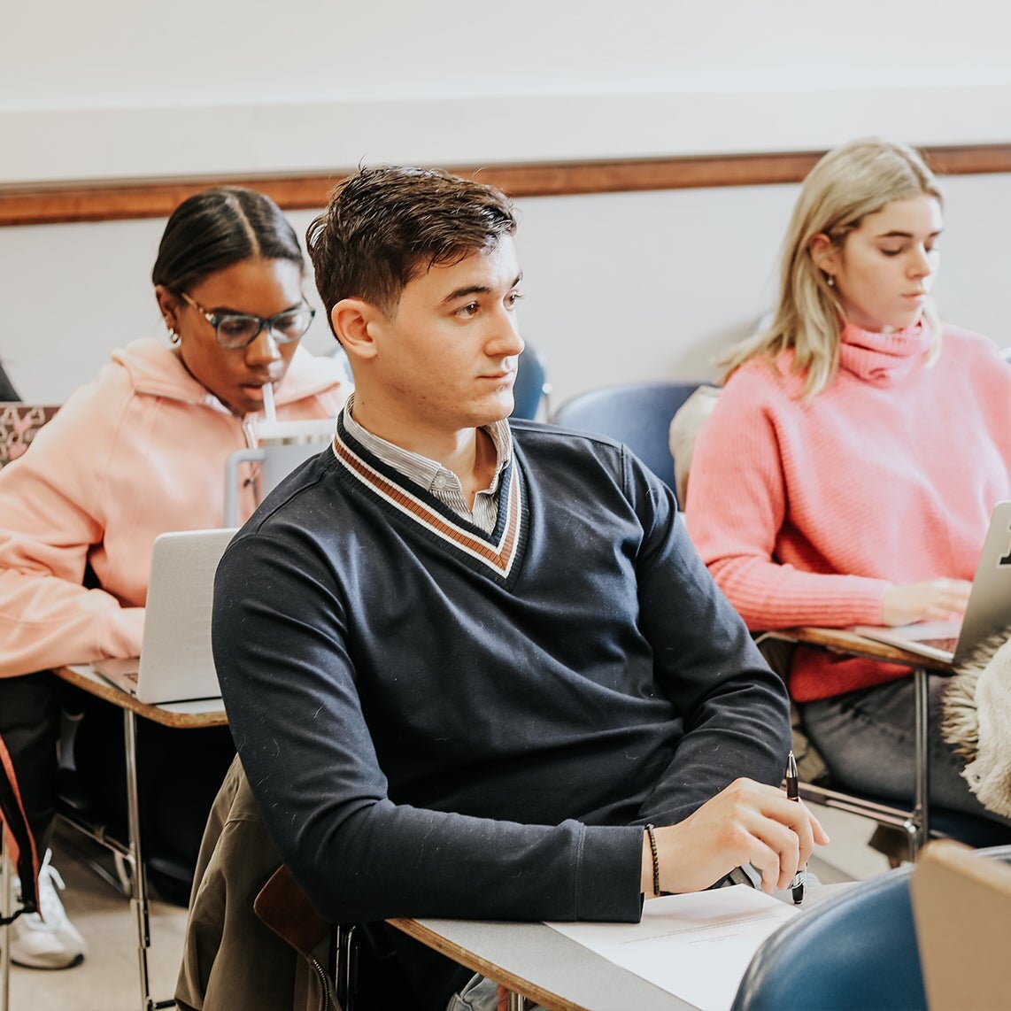 Students in a classroom