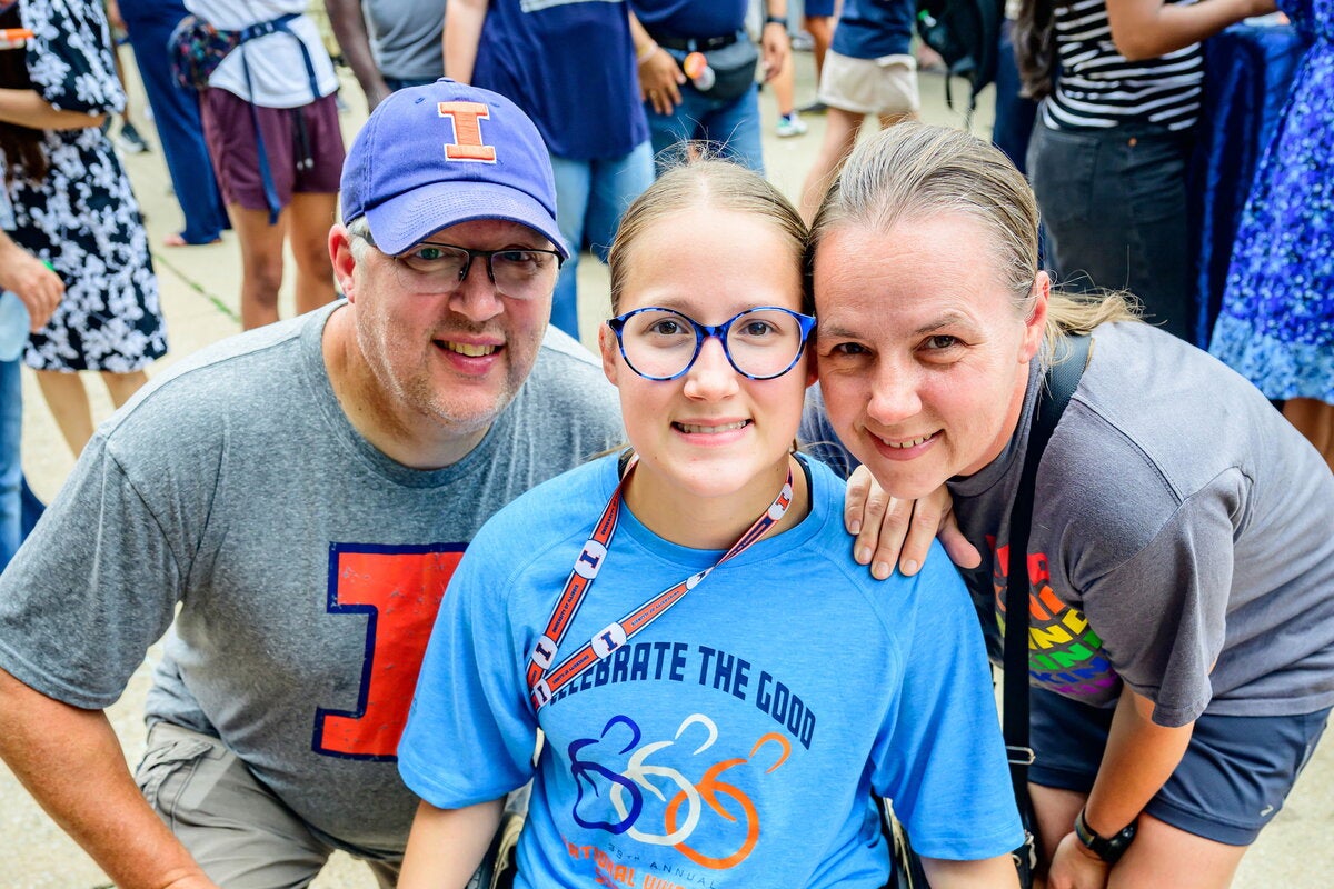 Parents and a student