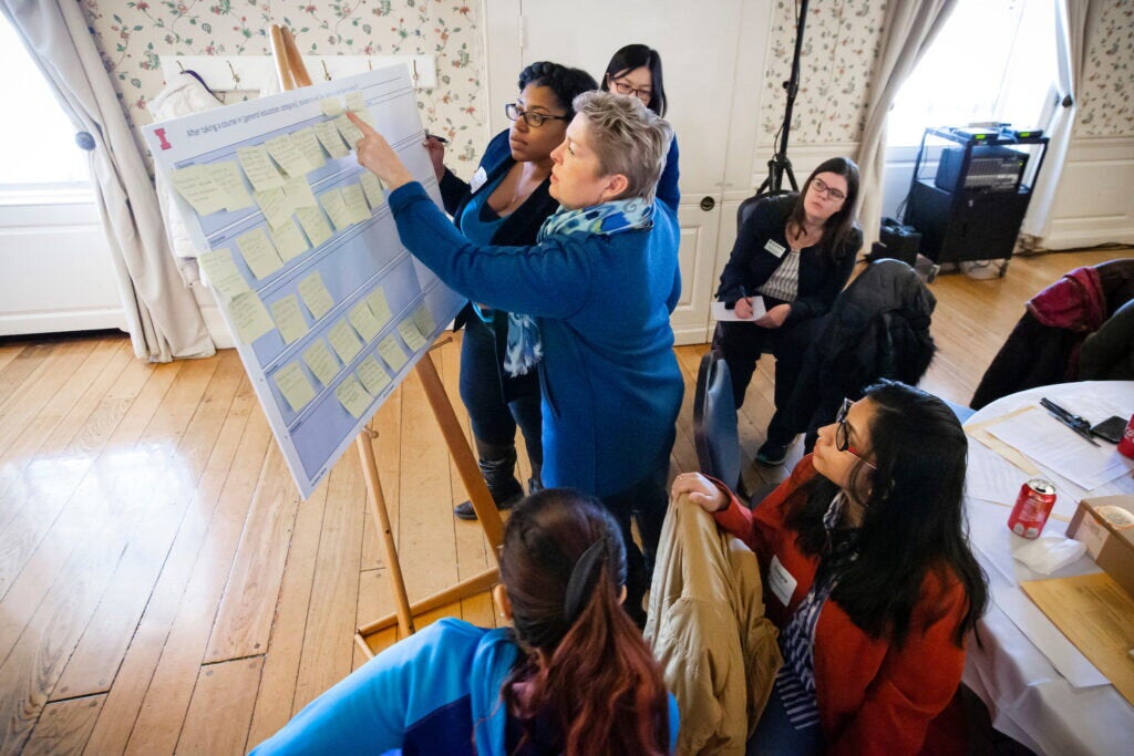 Participants in a workshop