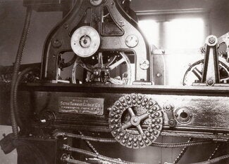 The clock to ring the chimes