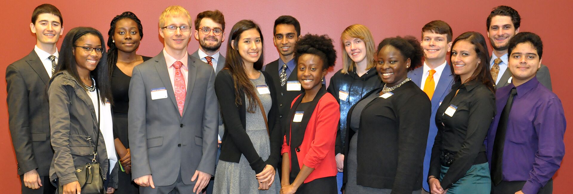 A group shot of the Lincoln Scholars