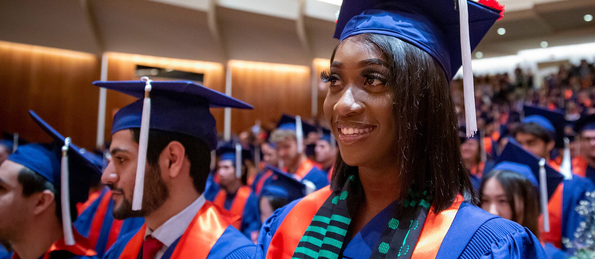 A student at winter convocation