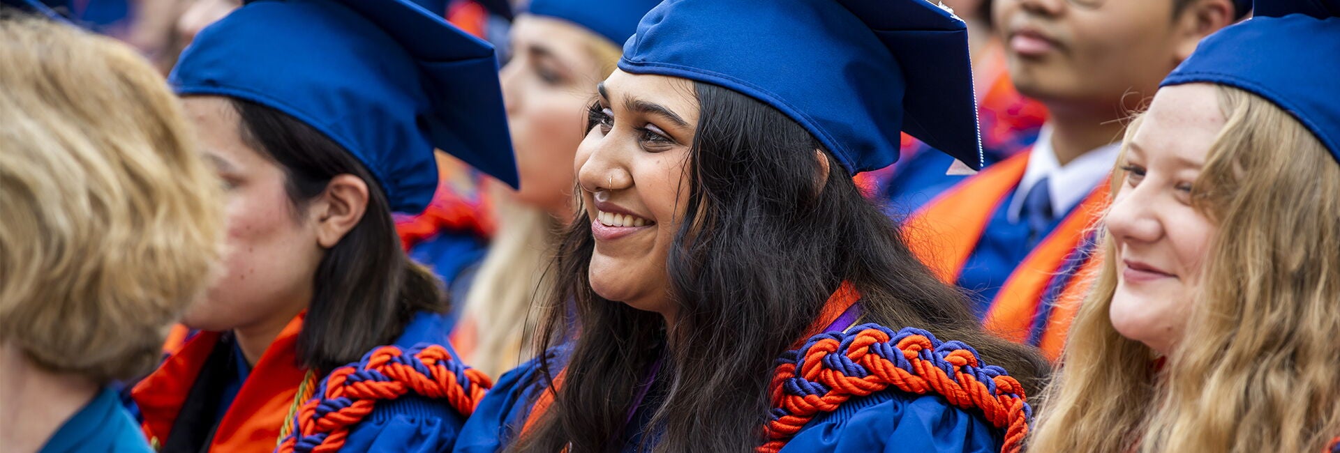An LAS Honors student at graduation