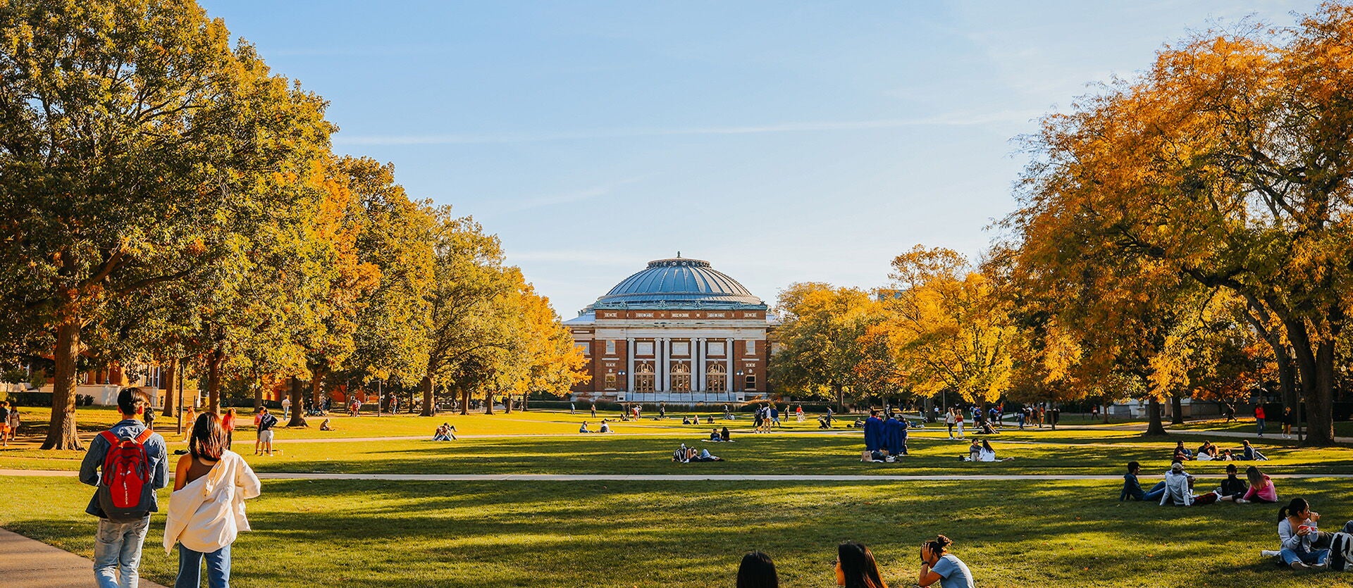 The Quad on a fall day