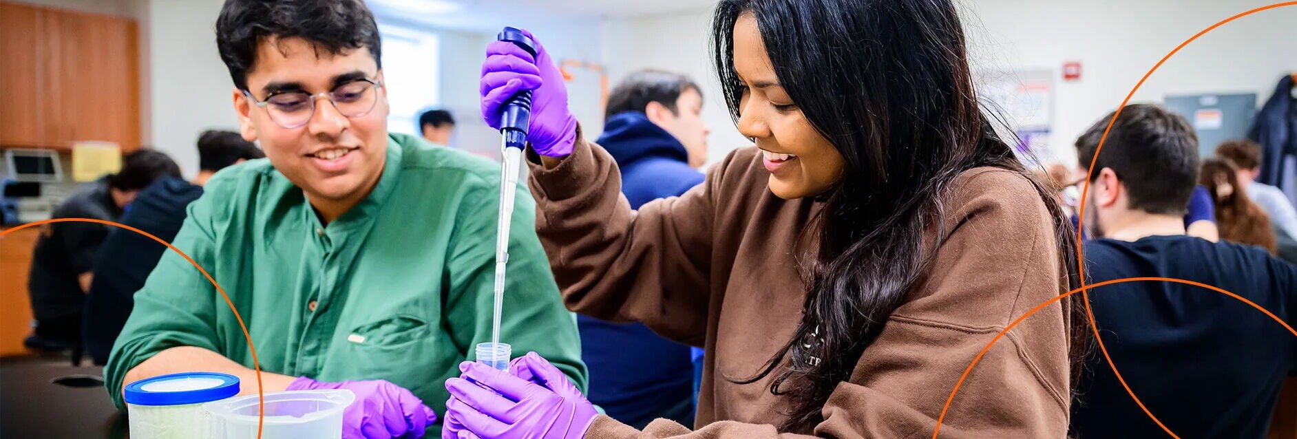 Students in a lab