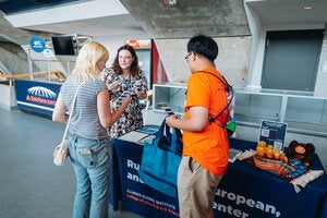REEC table at LAS Liftoff at State Farm Center
