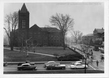 Altgeld Hall with View of Illini Hall in the 1960s.
