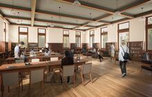 A conceptual rendering of Altgeld Hall's reading room