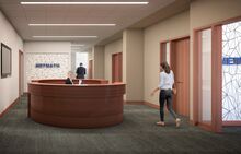 A conceptual rendering of the new NetMath space in Altgeld Hall.