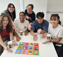 glp members participating in a cupcake puzzle challenge