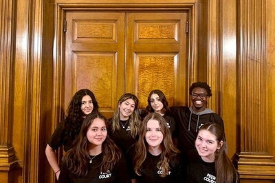 Students from the U of I organized to participate in peer court