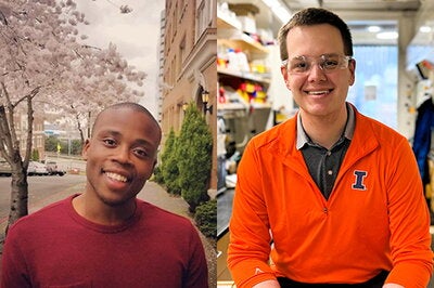 Joshua-Paul Miles (left) and Michael Strauss