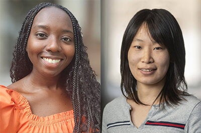 Chelsey Smith (left) and Jiayin Dong