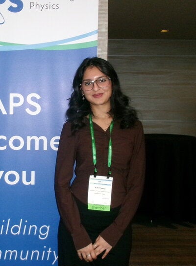 Ashi at an astrophysics conference. 