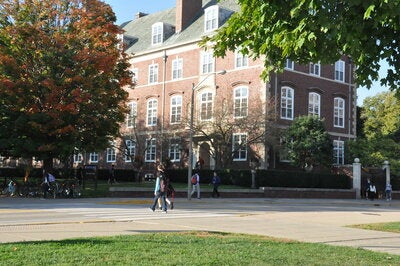 Exterior of David Kinley Hall.