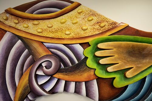 "Journey Into Possibilities" art display by Indira Freitas Johnson
