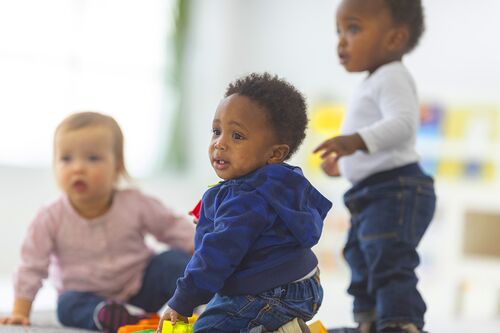 Infants at play