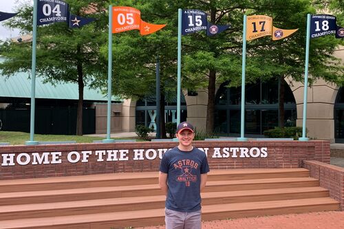 Charlie Young will begin working full-time for the Houston Astros after graduation.