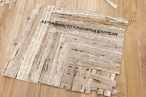 A sheet of papyrus paper