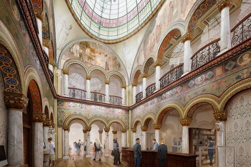 Rendering of Altgeld Hall library