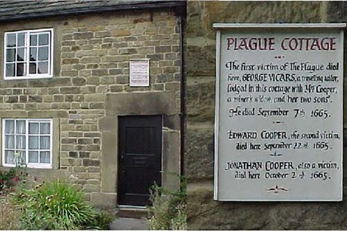 Plague cottage in Eyam, England